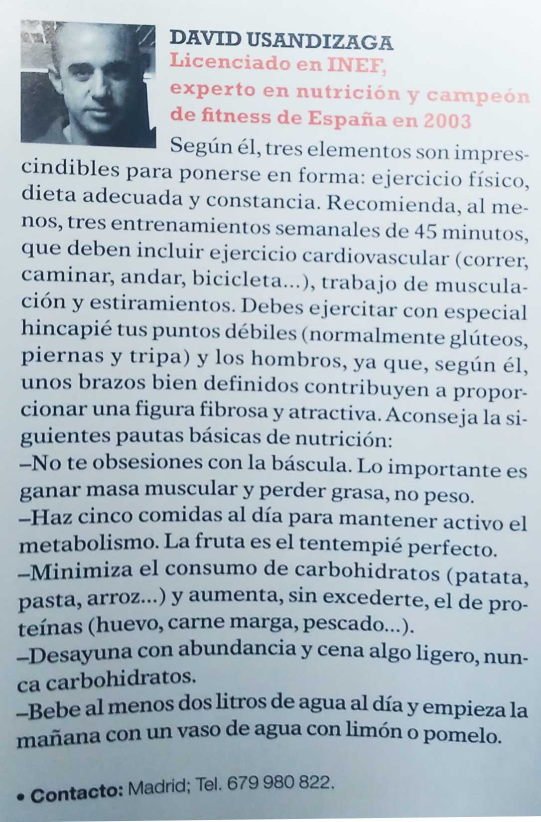 Reportaje en Marie Claire